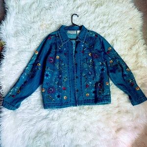 Vintage Tantrum floral Jean jacket